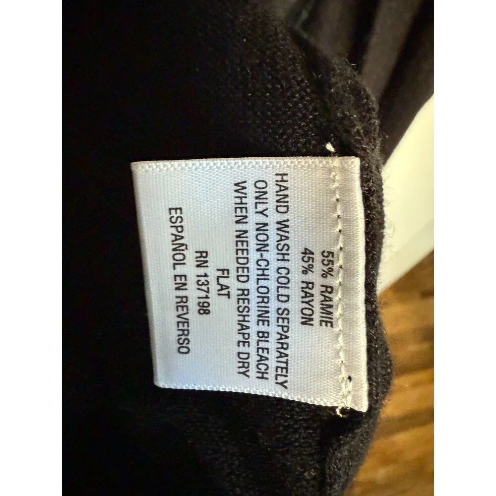 Thalia Sodi Women's Lurex Duster Cardigan Black Size X-Large Lightweight Open - Picture 4 of 6